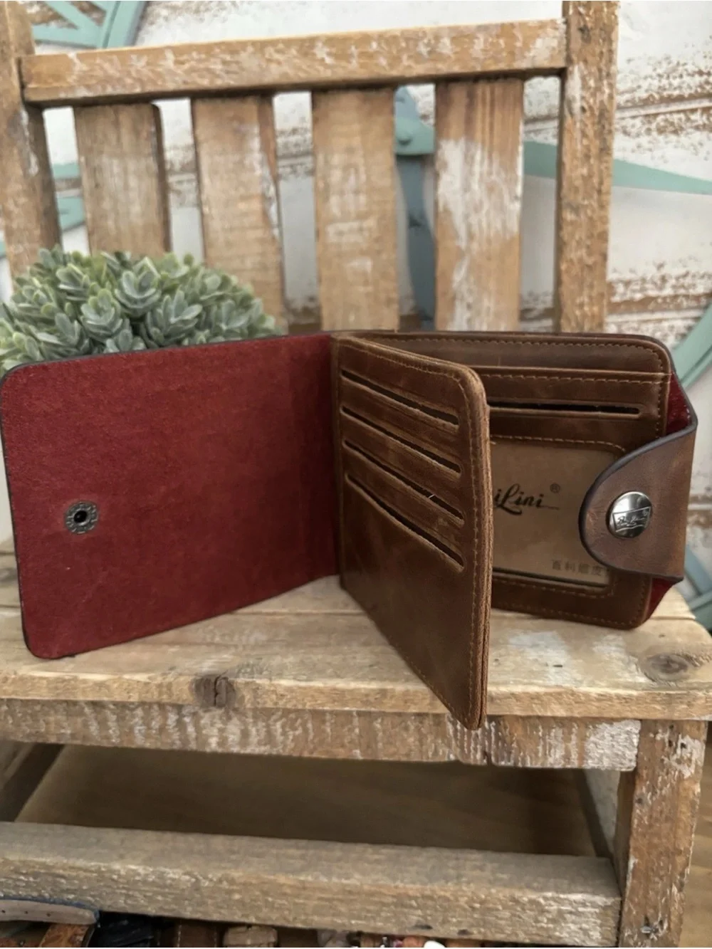 Mens Wallet Retro Clutch Leather 501/Hunter ID Card holder Bifold Billfold NEW